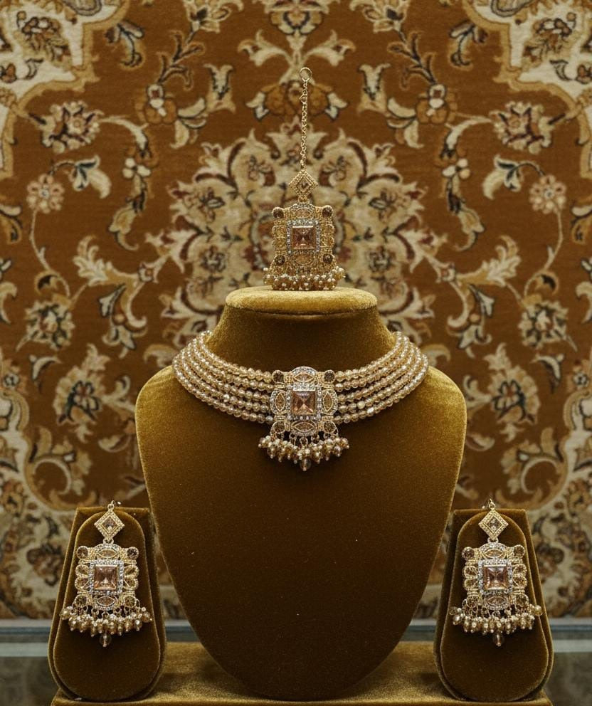 FASHION ! STYLISH CHOKER NECKLACE JEWELLERY SET