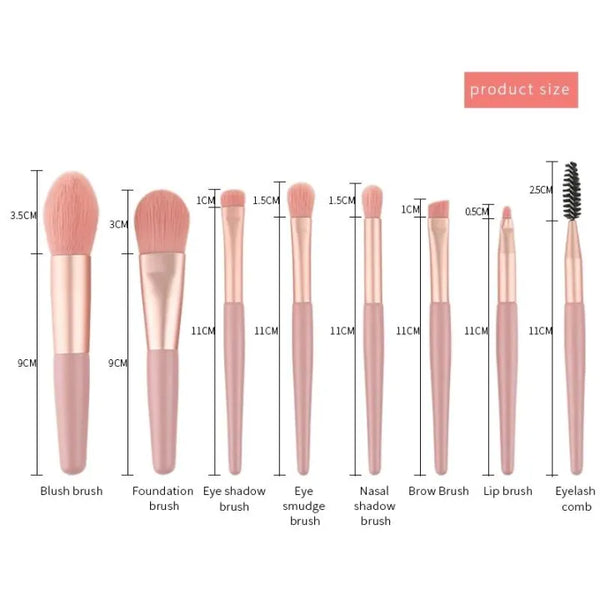 Soft Makeup Brushes Set