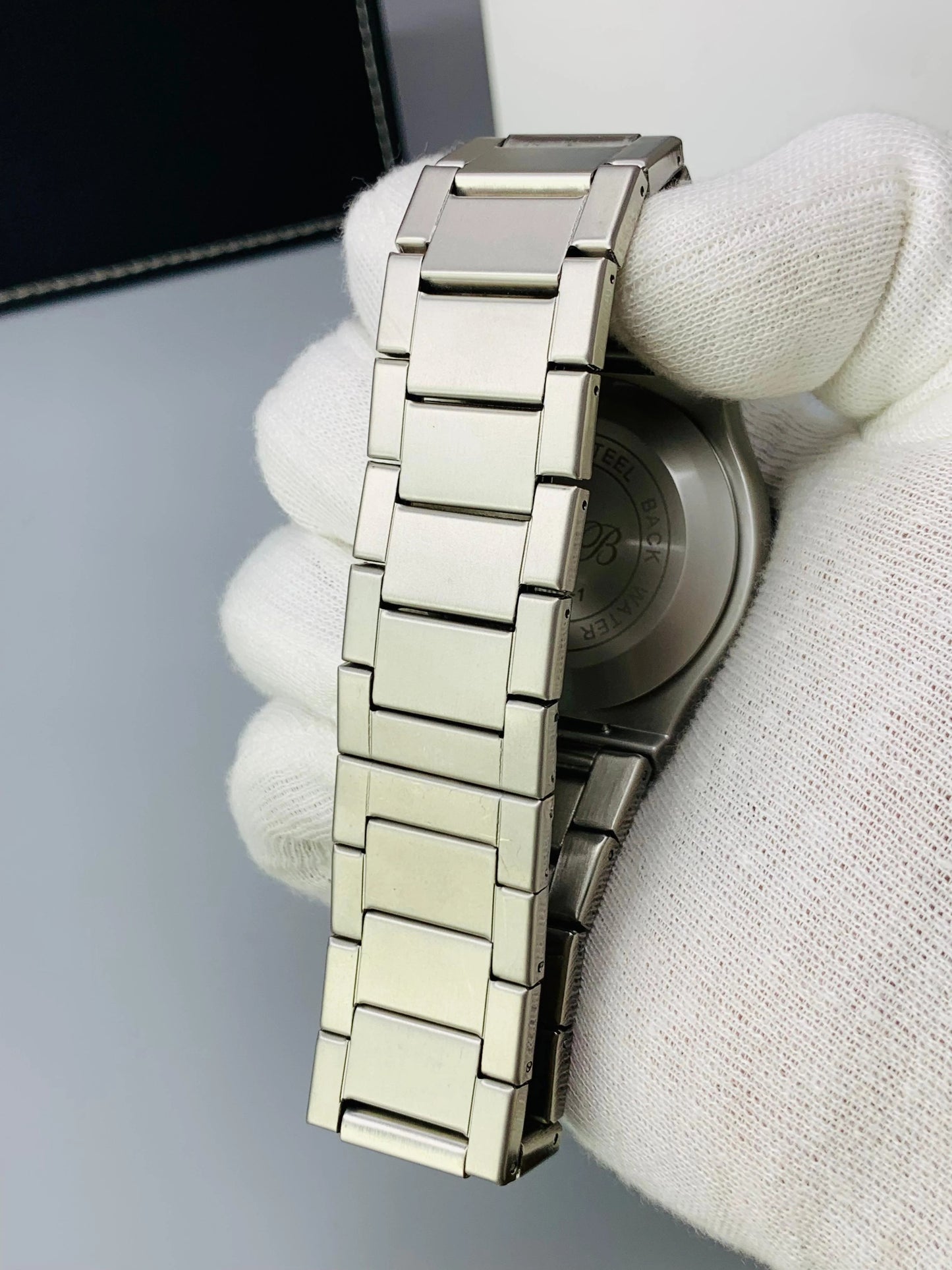 HB Classic Skeleton With Date(Silver Black)