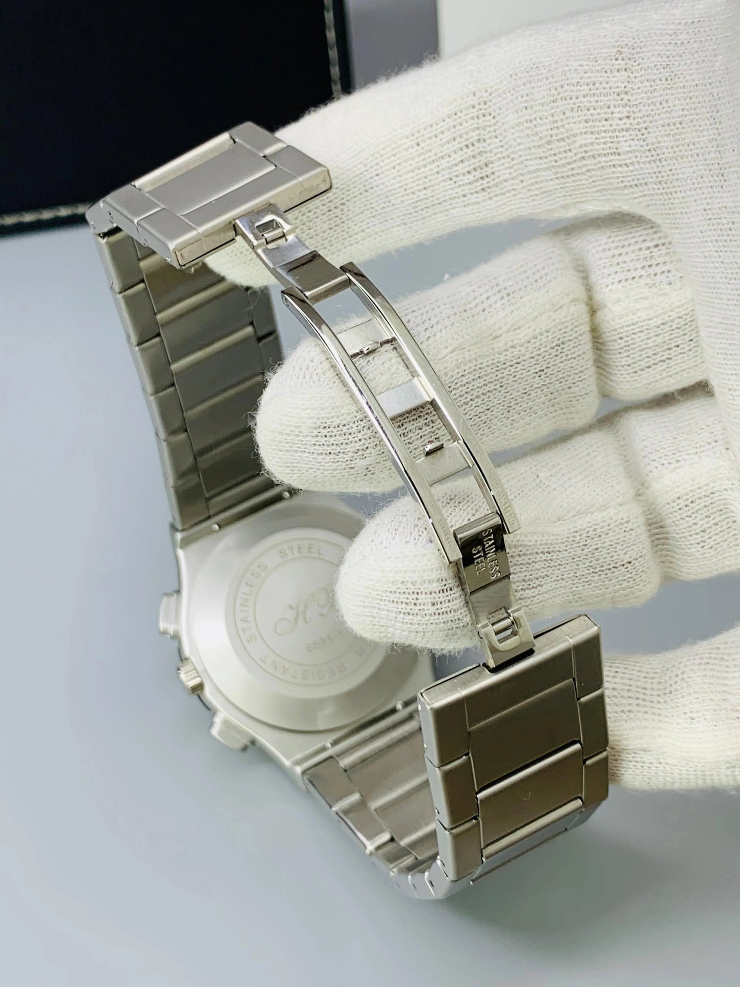 HB Classic Skeleton With Date(Silver Black)