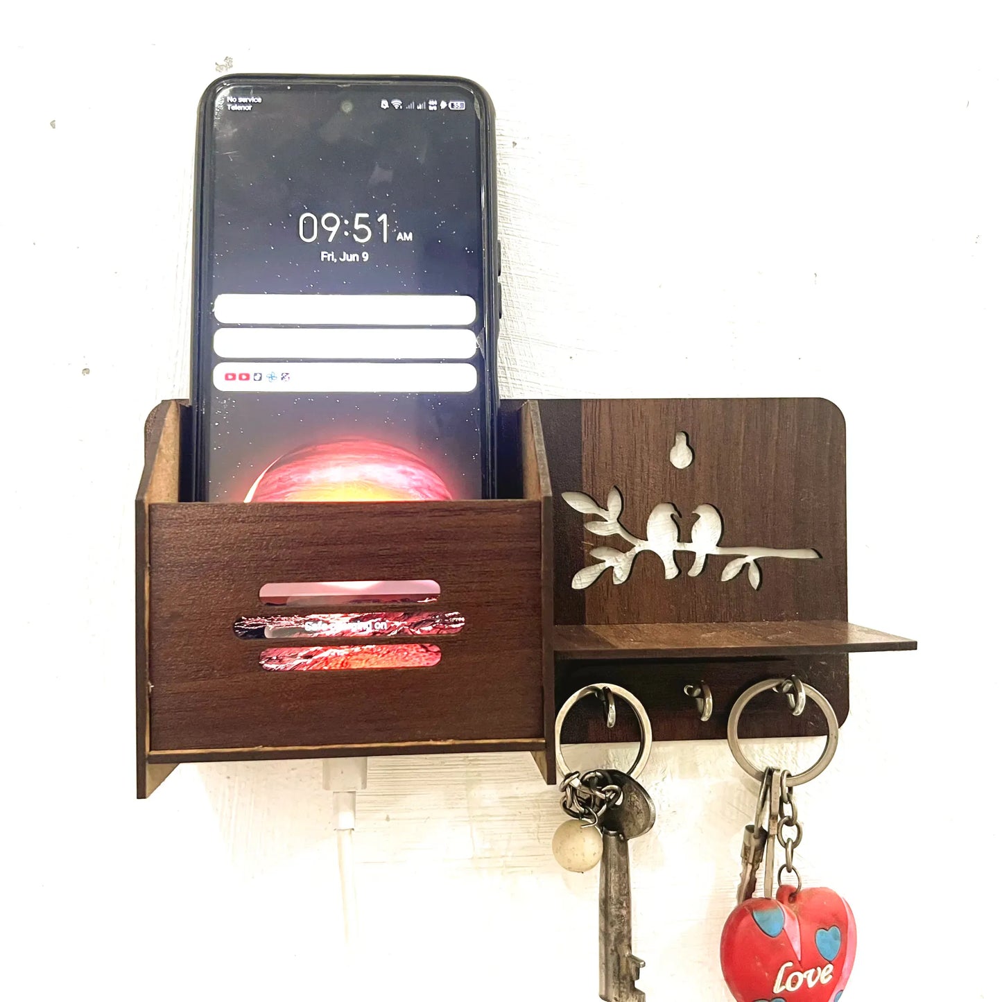 Brand Wood Wall Mounted Designer Key Hold wall decore