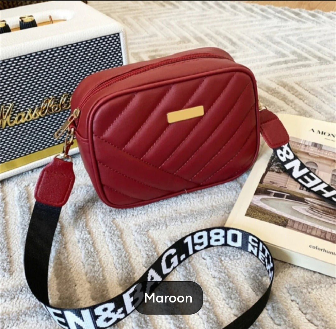 Women Embroidery Small PU Leather Crossbody Bags Fashion Shoulder Bag