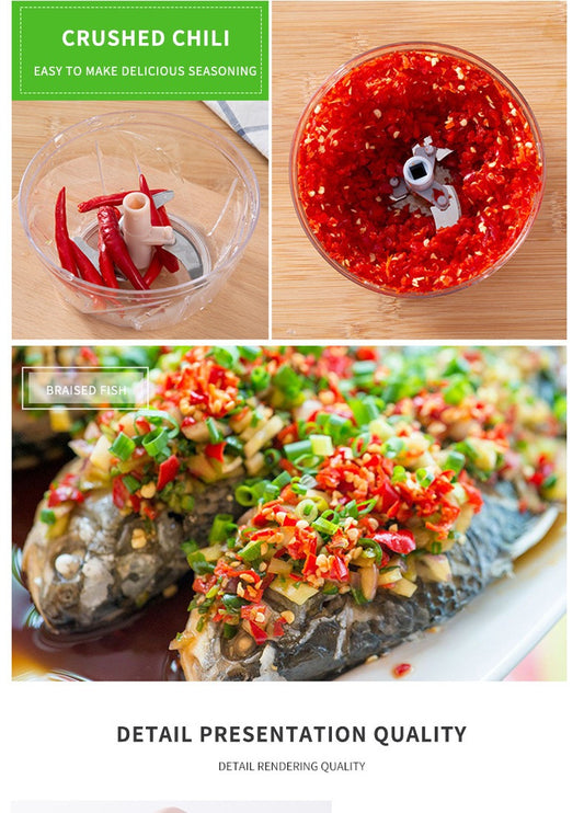 Multifunction Kitchen Food chopper Machine onion chopper Hand Pull