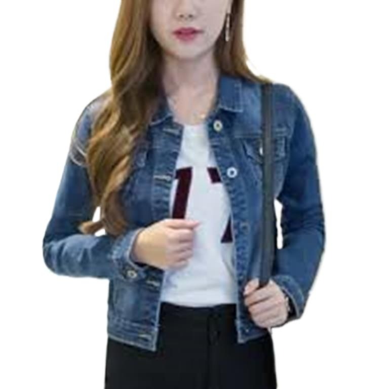 Dark Blue Light Blue black Winter Denim Jeans Jacket for women and girls