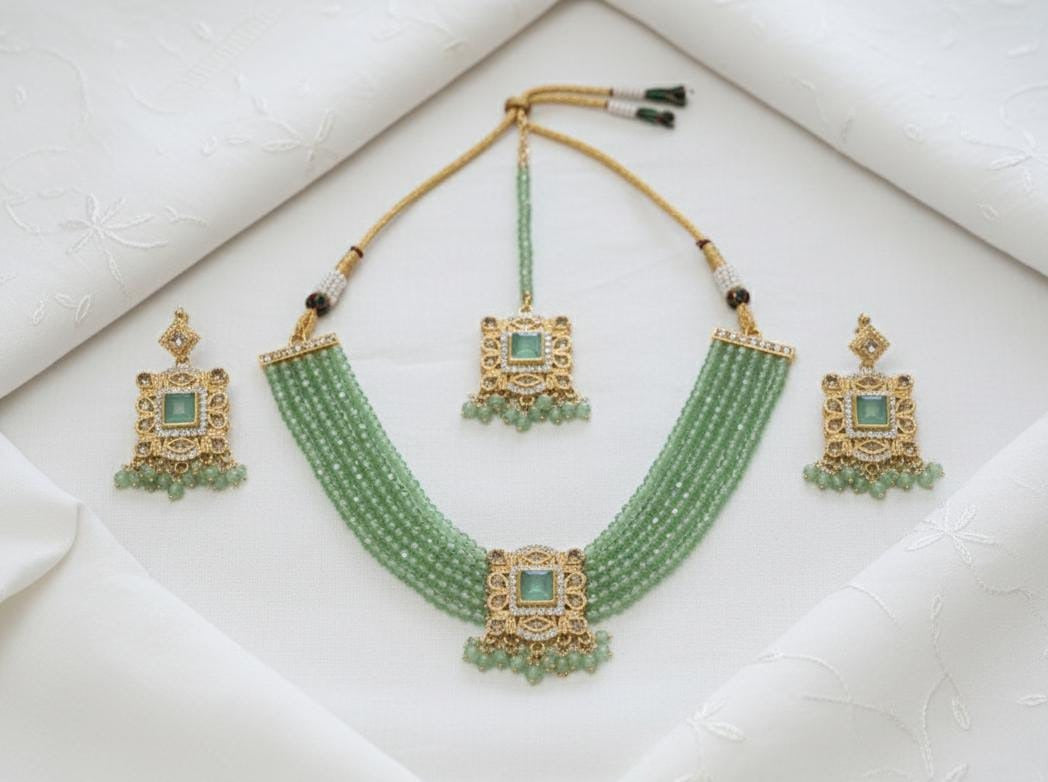 FASHION ! STYLISH CHOKER NECKLACE JEWELLERY SET