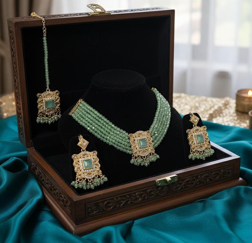 FASHION ! STYLISH CHOKER NECKLACE JEWELLERY SET