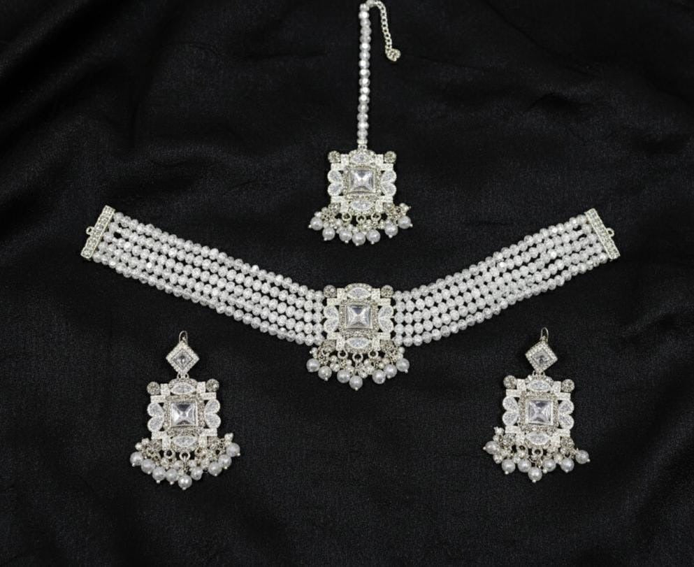 FASHION ! STYLISH CHOKER NECKLACE JEWELLERY SET