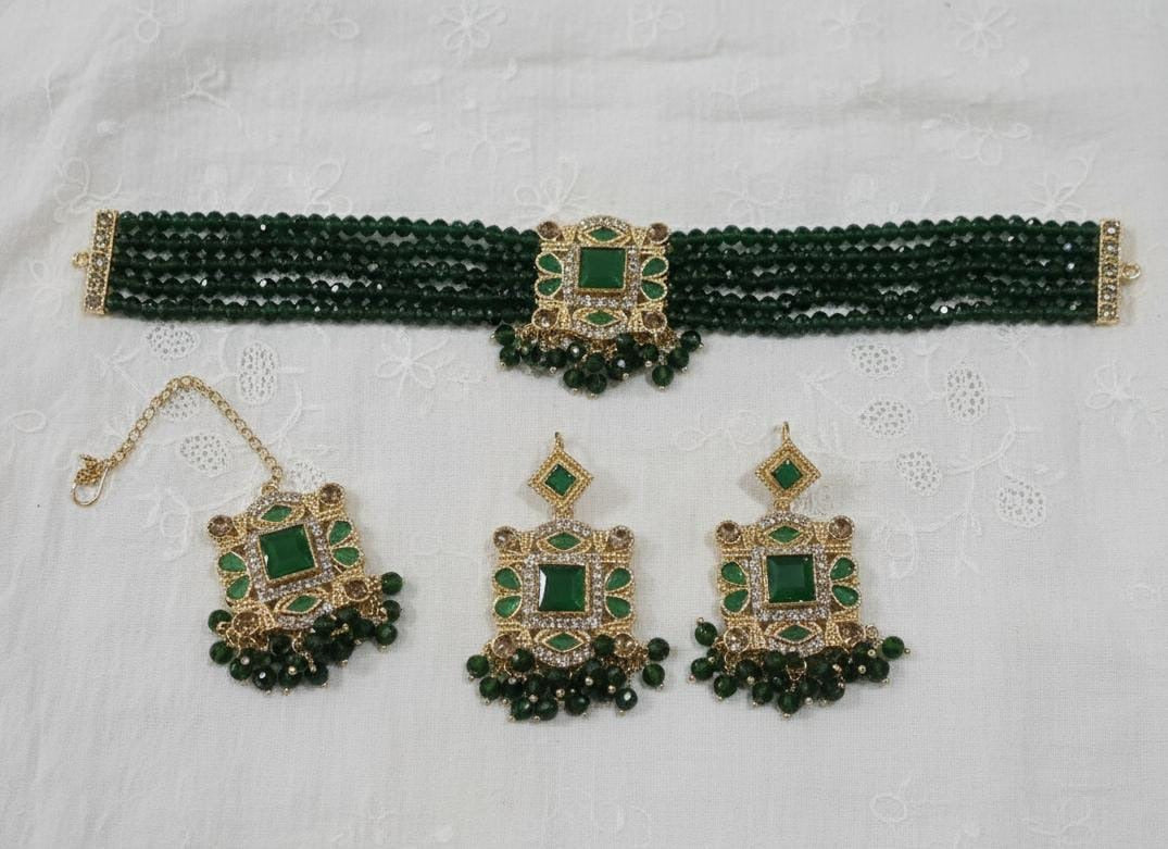 FASHION ! STYLISH CHOKER NECKLACE JEWELLERY SET