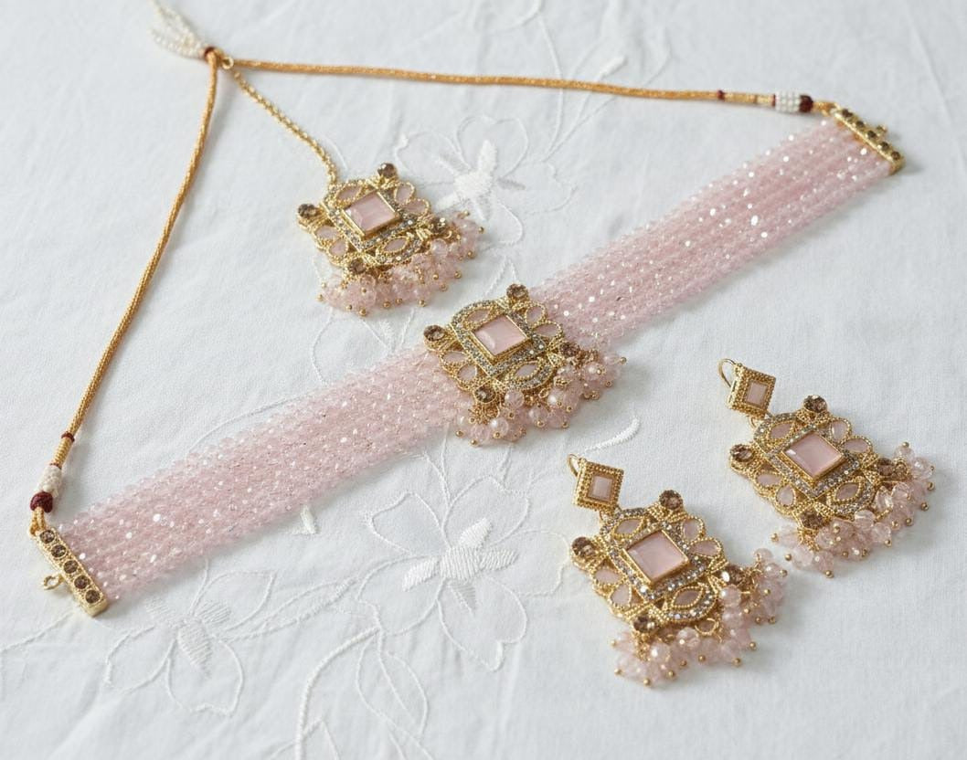 FASHION ! STYLISH CHOKER NECKLACE JEWELLERY SET